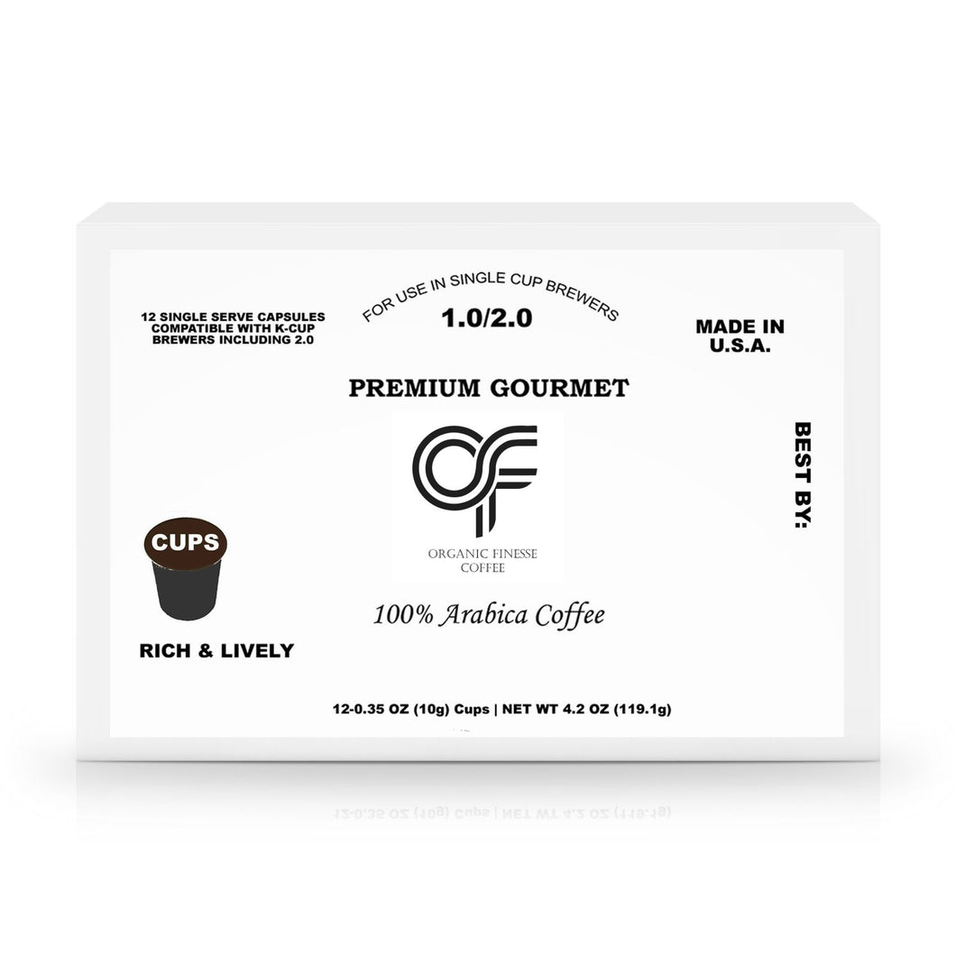 60 Pack Single Serve Organic Finesse Coffee Capsules